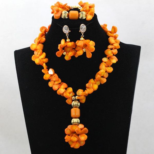 earrings & necklace orange coral beads jewelry set african lady pendant simple for party cnr597, Silver
earrings & necklace orange coral beads jewelry set african lady pendant simple for party cnr597, Silver