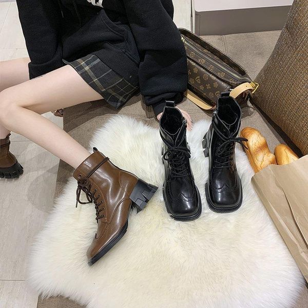 boots female women shoes winter for fashion woman heel platform thick ladies ankle, Black
boots female women shoes winter for fashion woman heel platform thick ladies ankle, Black
