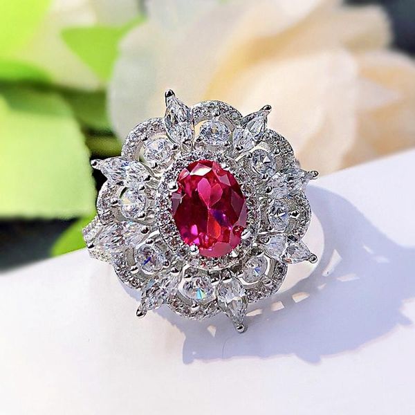 cluster rings luxury 100% 925 sterling silver oval cut ruby created moissanite gemstone party hyperbole ring for women gift fine jewelry, Golden;silver
cluster rings luxury 100% 925 sterling silver oval cut ruby created moissanite gemstone party hyperbole ring for women gift fine jewelry, Golden;silver