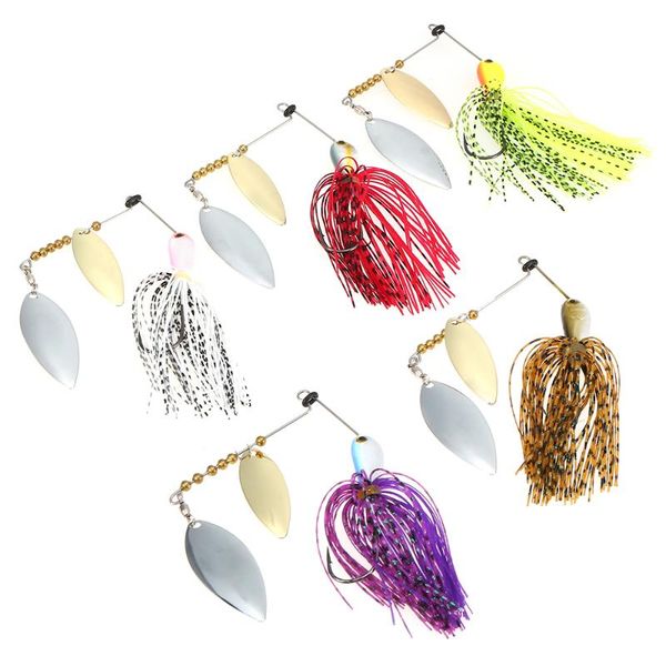 5pcs fishing spinner baits hard lure kits 20g 25g spinnerbaits jig with barbed hook for saltwater freshwater hooks
5pcs fishing spinner baits hard lure kits 20g 25g spinnerbaits jig with barbed hook for saltwater freshwater hooks