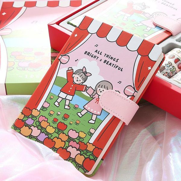 beautifully hand-crafted notebooks hand stationery gift box sticky tape sticker cute sets refills, Black;red
beautifully hand-crafted notebooks hand stationery gift box sticky tape sticker cute sets refills, Black;red