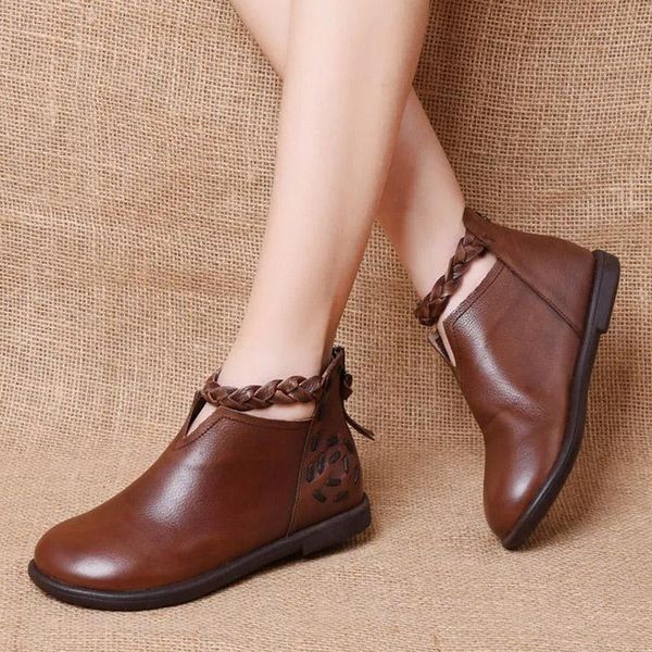 boots leather boots, women's short autumn and winter models, retro casual soft mother shoes, sole comfortable, Black
boots leather boots, women's short autumn and winter models, retro casual soft mother shoes, sole comfortable, Black