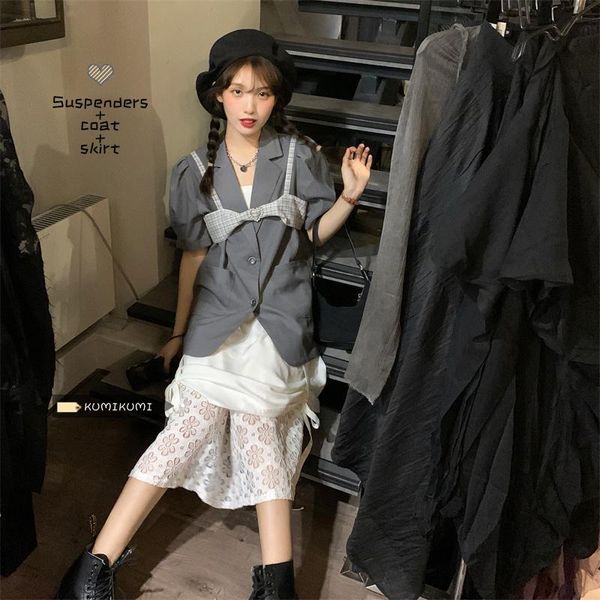 two piece dress 2021 summer women suit sweet cool salt women's temperament coat design sense white skirt two-piece set
two piece dress 2021 summer women suit sweet cool salt women's temperament coat design sense white skirt two-piece set