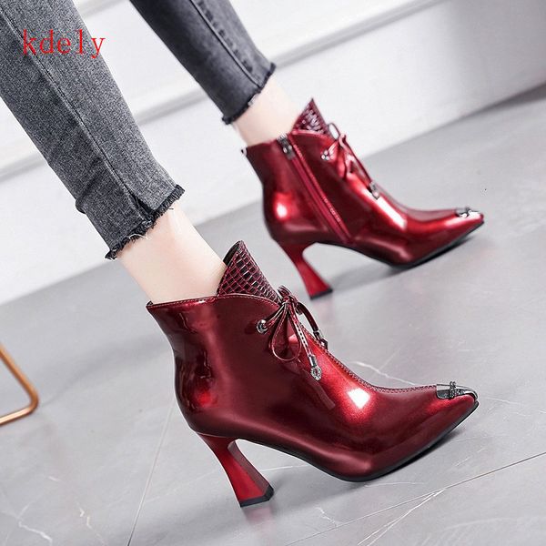 boots style lace up women ankle genuine leather poined toe high heels pumps winter wedding prom shoes woman vbeo, Black
boots style lace up women ankle genuine leather poined toe high heels pumps winter wedding prom shoes woman vbeo, Black