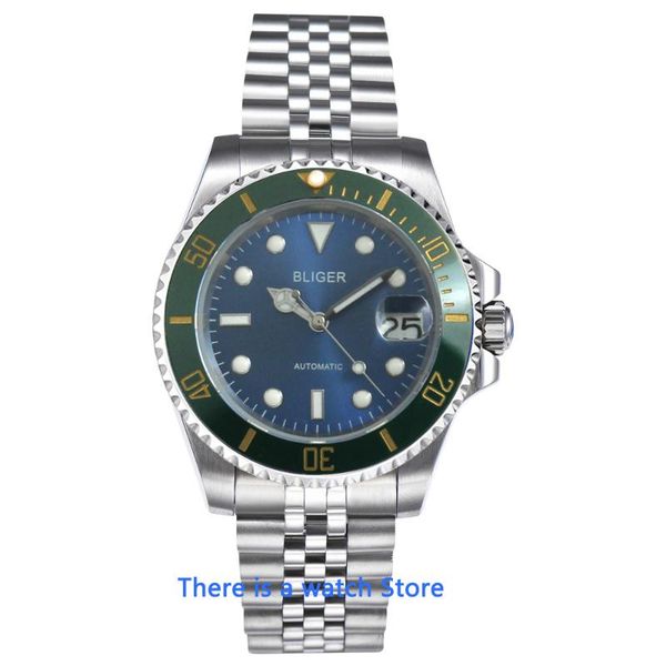 wristwatches 40mm mens watch blue dial ceramic bezel sapphire glass luminous waterproof nh35 automatic movement male wristwatch, Slivery;brown
wristwatches 40mm mens watch blue dial ceramic bezel sapphire glass luminous waterproof nh35 automatic movement male wristwatch, Slivery;brown