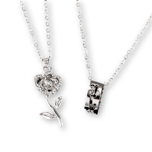 pendant necklaces double necklace female shiny simple clavicle chain high jewelry party wedding flower for lovers accessories, Silver
pendant necklaces double necklace female shiny simple clavicle chain high jewelry party wedding flower for lovers accessories, Silver