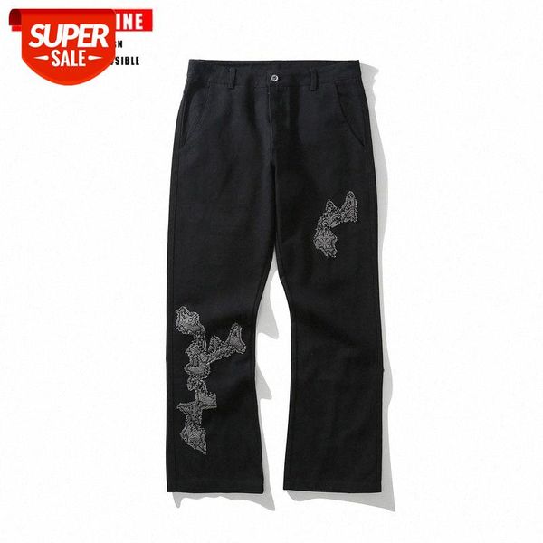 tkpa harajuku applique raw edge embroidered straight jeans men's loose casual pants #uk86, Blue
tkpa harajuku applique raw edge embroidered straight jeans men's loose casual pants #uk86, Blue