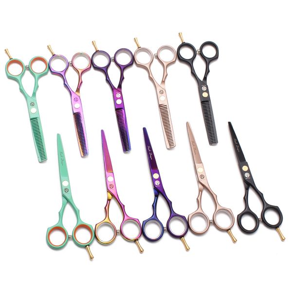 2pcs hair cutting scissors thinning shears professional japanese rainbow color haircut tools home salon barber kit
2pcs hair cutting scissors thinning shears professional japanese rainbow color haircut tools home salon barber kit
