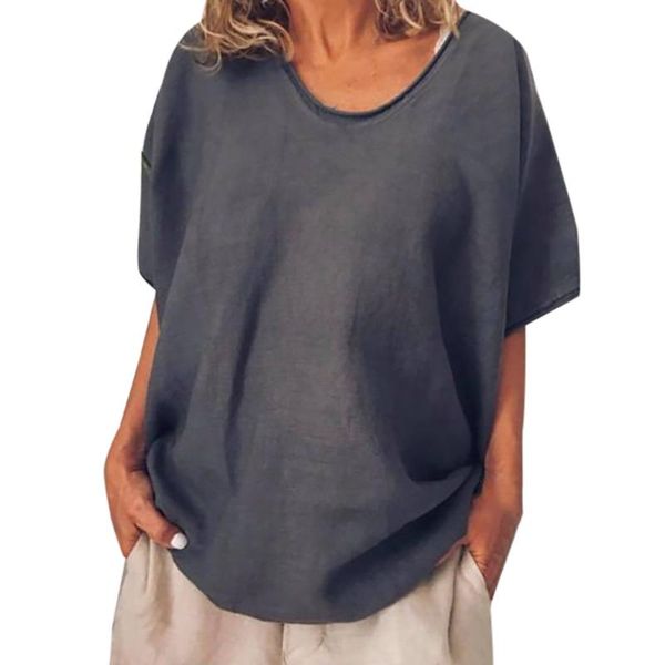 women's blouses & shirts women casual summer shits blouse solid o-neck short sleeves plus size t-shirt sleeve ladies, White
women's blouses & shirts women casual summer shits blouse solid o-neck short sleeves plus size t-shirt sleeve ladies, White