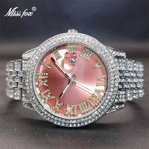 orologio uomo missfox iced out drop diamond luxury watch women pink party dress watches style surprise gift for ladies, Slivery;brown
orologio uomo missfox iced out drop diamond luxury watch women pink party dress watches style surprise gift for ladies, Slivery;brown