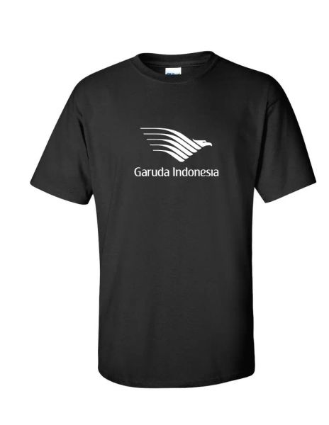 Garuda Indonesia White Logo Airline Aviation Black Cotton T-Shirt S-5XL, White;black
Garuda Indonesia White Logo Airline Aviation Black Cotton T-Shirt S-5XL, White;black