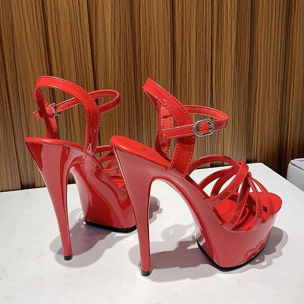 dress shoes high heeled sandals women's patent leather thin heel for women crossover with fairy model pole dance heels, Black
dress shoes high heeled sandals women's patent leather thin heel for women crossover with fairy model pole dance heels, Black