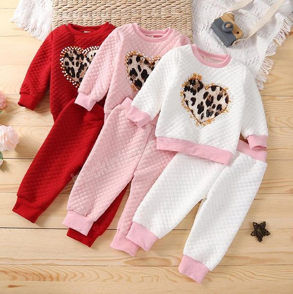 kids clothing sets girls outfits children leopard love heart +pants 2pcs/set autumn winter fashion valentine's day baby clothes, White
kids clothing sets girls outfits children leopard love heart +pants 2pcs/set autumn winter fashion valentine's day baby clothes, White