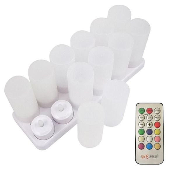 bulbs 1 set led rechargeable and romantic candle lamp with us plug 110v
