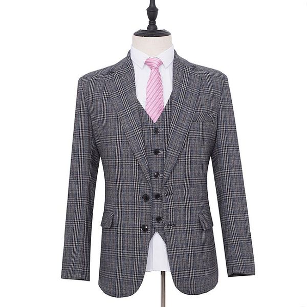 men's suits & blazers men suit wool traditional tweed wedding slim fit blazer for (jacket+vest+pants), White;black
men's suits & blazers men suit wool traditional tweed wedding slim fit blazer for (jacket+vest+pants), White;black