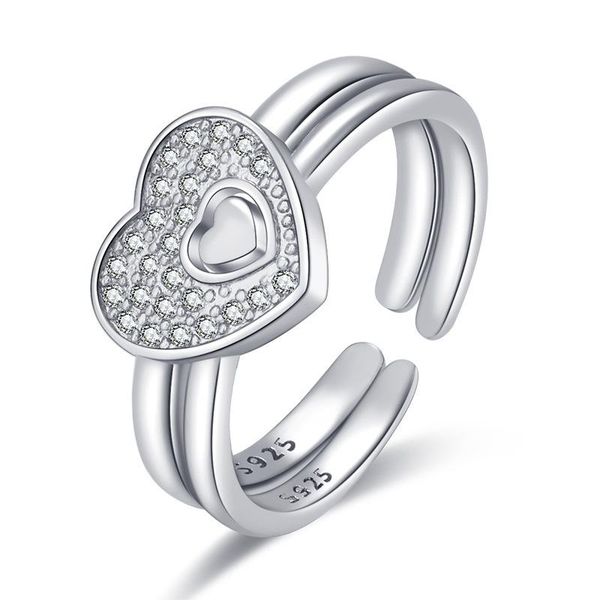 wedding rings fashion creative combination ring shiny crystal pave romantic heart in opening design female jewelry gifts, Slivery;golden
wedding rings fashion creative combination ring shiny crystal pave romantic heart in opening design female jewelry gifts, Slivery;golden
