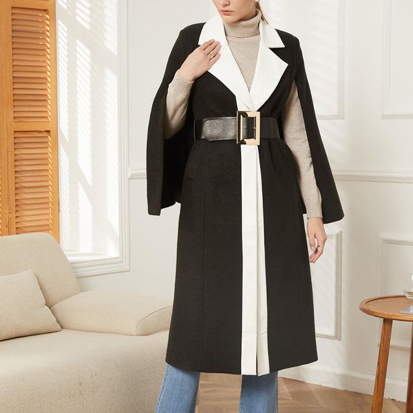 women's trench coats fashion loose lapel women 2021 autumn winter belted sashes female cape sleeve long jacket overcoats, Tan;black
women's trench coats fashion loose lapel women 2021 autumn winter belted sashes female cape sleeve long jacket overcoats, Tan;black