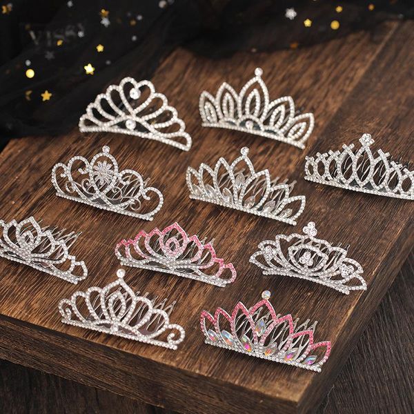 hair clips & barrettes children's crown delicate cute crystal comb rhinestone flower girl small tiara head ornament accessories, Golden;silver
hair clips & barrettes children's crown delicate cute crystal comb rhinestone flower girl small tiara head ornament accessories, Golden;silver