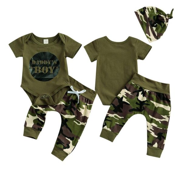 clothing sets born baby boys 3-piece outfit set short sleeve letter print romper+camouflage pants+hat, White
clothing sets born baby boys 3-piece outfit set short sleeve letter print romper+camouflage pants+hat, White