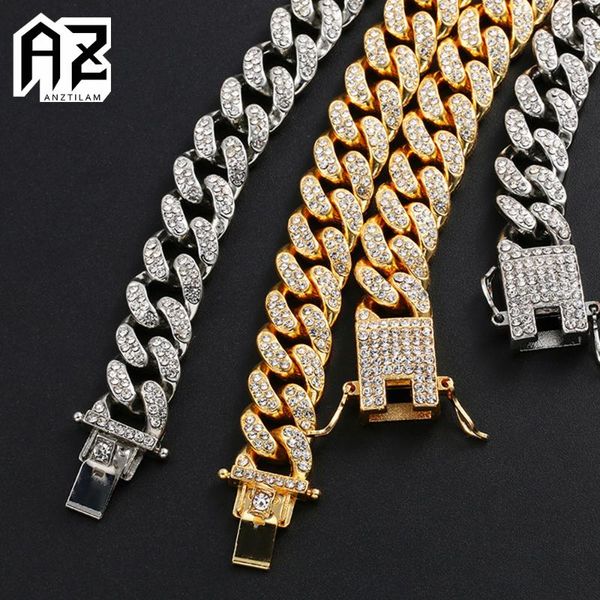 chains az hip hop high-quality iced out necklace for men bling cuban link chain necklaces goth jewelry, Silver
chains az hip hop high-quality iced out necklace for men bling cuban link chain necklaces goth jewelry, Silver