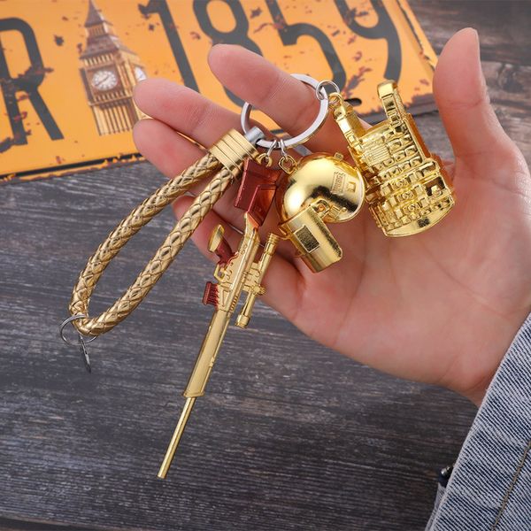 keychains jedi survival keychain gold suit gun weapon model 89k pendant chicken keyring 4 sets, Silver
keychains jedi survival keychain gold suit gun weapon model 89k pendant chicken keyring 4 sets, Silver