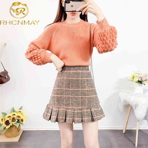elegant plaid 2 pieces sets autumn winter women tweed two solid color skirts suits pullover short skirt 210520, White;black
elegant plaid 2 pieces sets autumn winter women tweed two solid color skirts suits pullover short skirt 210520, White;black