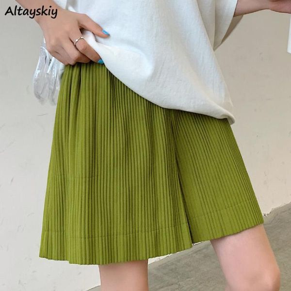 women's shorts women simple solid elastic high waist wide leg trousers fashion korean style oversize all-match loose preppy chic, White;black
women's shorts women simple solid elastic high waist wide leg trousers fashion korean style oversize all-match loose preppy chic, White;black