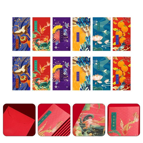 gift wrap 12pcs 2021 red envelopes classical packets year supplies (random color) #h10
gift wrap 12pcs 2021 red envelopes classical packets year supplies (random color) #h10