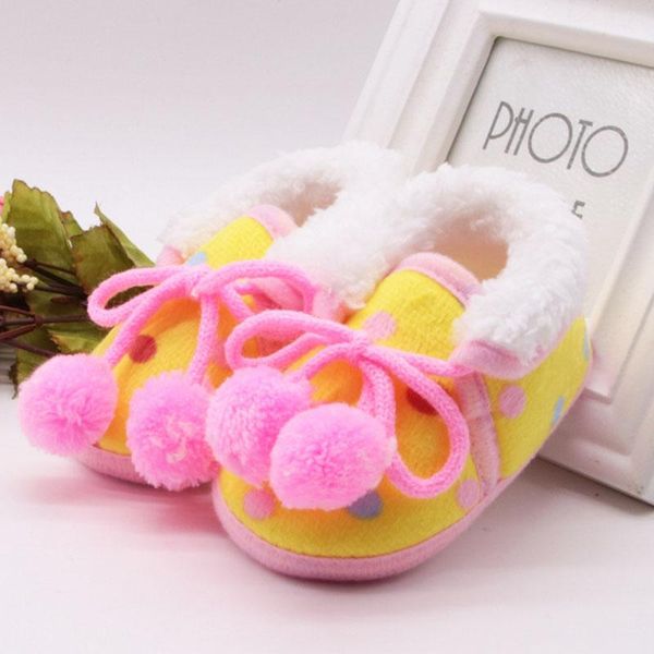 first walkers born baby boy girl cute bow plush ball straps toddler slippers cotton shoes keep warm wool bed learn walk
first walkers born baby boy girl cute bow plush ball straps toddler slippers cotton shoes keep warm wool bed learn walk