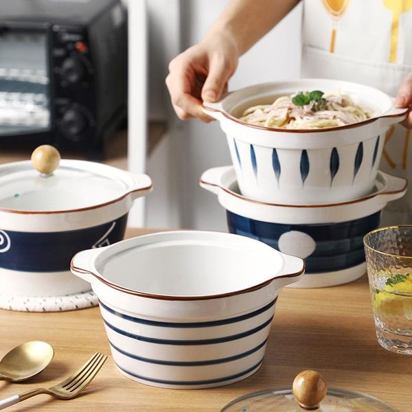 japanese style binaural instant noodle bowl with lid household creative soup dormitory ceramic bowls
japanese style binaural instant noodle bowl with lid household creative soup dormitory ceramic bowls