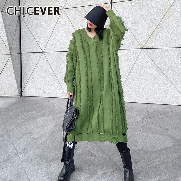 casual dresses chicever hole sweaters for women v neck long sleeve loose tassel knitted oversized female fashion clothing autumn, Black;gray
casual dresses chicever hole sweaters for women v neck long sleeve loose tassel knitted oversized female fashion clothing autumn, Black;gray