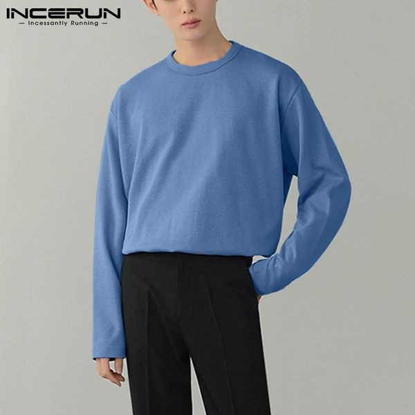 men's t-shirts fashion men casual t shirt streetwear solid color crew neck long sleeve loose camiseta masculina 2021 basic tee incerun, White;black
men's t-shirts fashion men casual t shirt streetwear solid color crew neck long sleeve loose camiseta masculina 2021 basic tee incerun, White;black