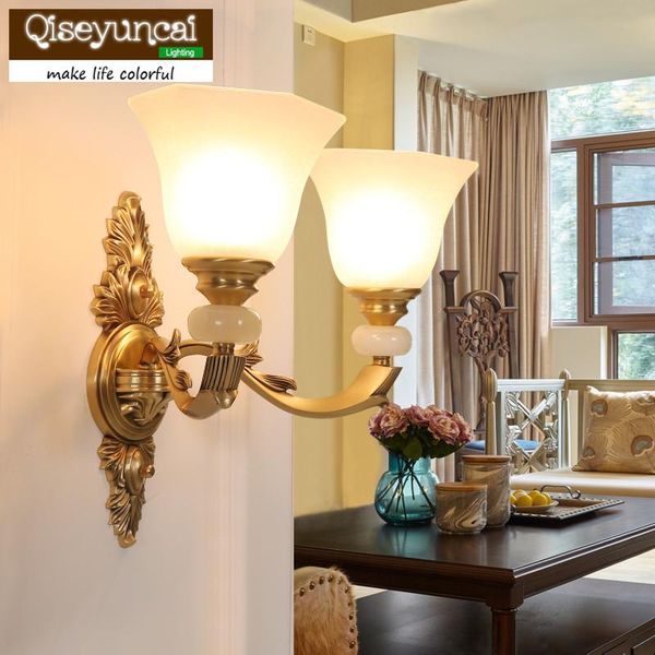 wall lamp qiseyuncai american living room decoration copper jade creative simple aisle master bedroom bedside
wall lamp qiseyuncai american living room decoration copper jade creative simple aisle master bedroom bedside