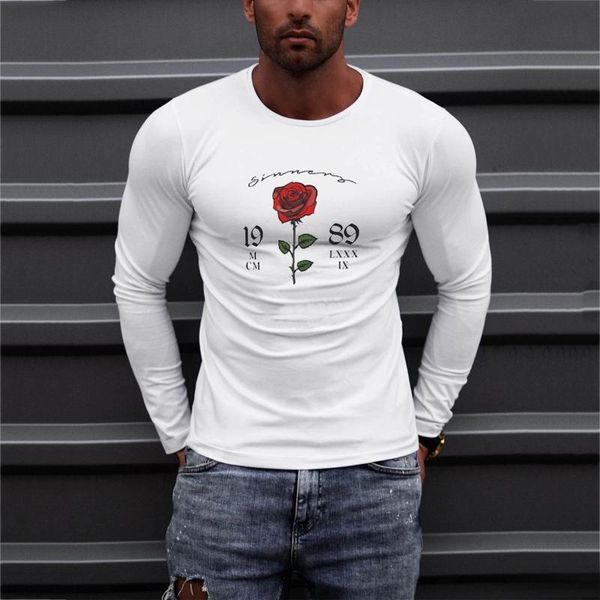 men's t-shirts feitong fashion rose letter printed t shirt slim casual oneck button long sleeve t-shirt pullovers tshirts men 2021, White;black
men's t-shirts feitong fashion rose letter printed t shirt slim casual oneck button long sleeve t-shirt pullovers tshirts men 2021, White;black