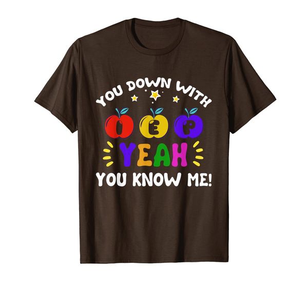 you down with iep yeah you know me teacher gift t-shirt, White;black