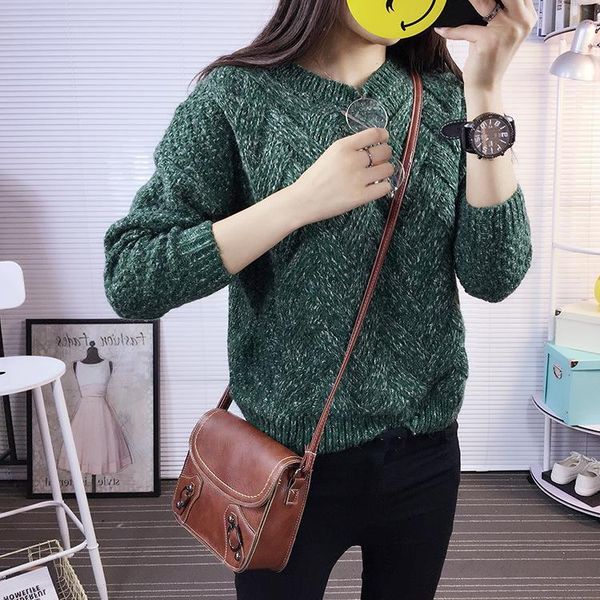 sweaters new casual sweater o -neck solid color autumn and spring thick pullover loose winter clothes women vestidos, White;black
sweaters new casual sweater o -neck solid color autumn and spring thick pullover loose winter clothes women vestidos, White;black