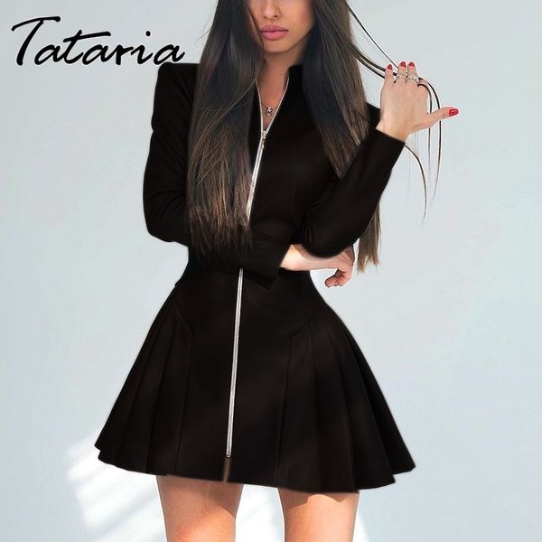 zipper pu leather dress women long sleeve party short elegant stand neck mini es bodycon spring 210514, Black
zipper pu leather dress women long sleeve party short elegant stand neck mini es bodycon spring 210514, Black