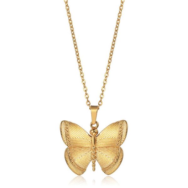 chains chic butterfly pendant necklaces for women gold stainless steel thin link chain choker collar female length adjustable dn310, Silver
chains chic butterfly pendant necklaces for women gold stainless steel thin link chain choker collar female length adjustable dn310, Silver