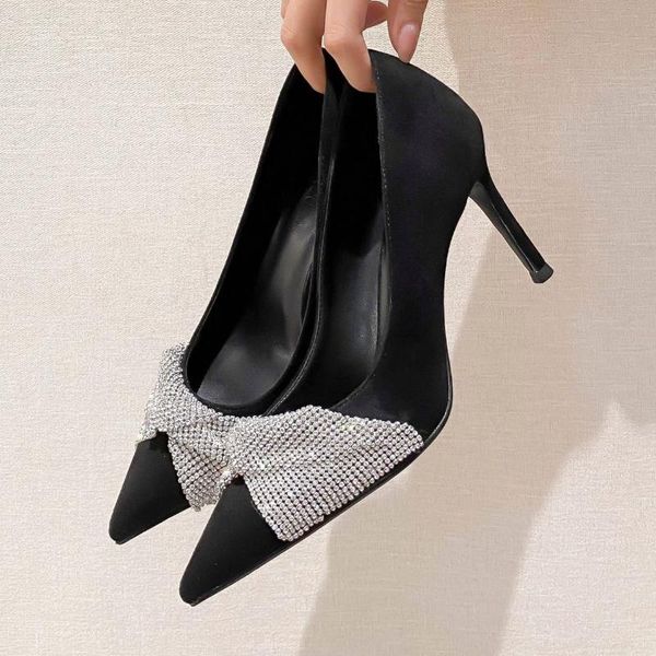 dress shoes pointed toe suede metal mesh slip-on 2021 autumn low-cut stiletto heel women's high heels, Black
dress shoes pointed toe suede metal mesh slip-on 2021 autumn low-cut stiletto heel women's high heels, Black