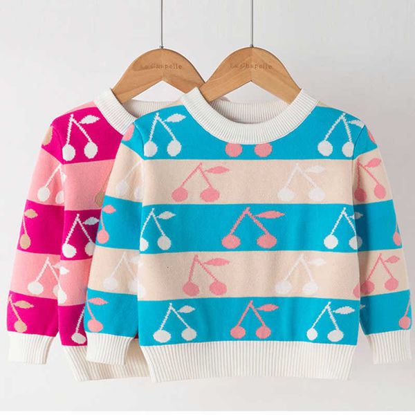 autumn winter girls pullover sweater kids cherry print knitting sweater children long sleeve clothes girl outfit clothing, Blue
autumn winter girls pullover sweater kids cherry print knitting sweater children long sleeve clothes girl outfit clothing, Blue