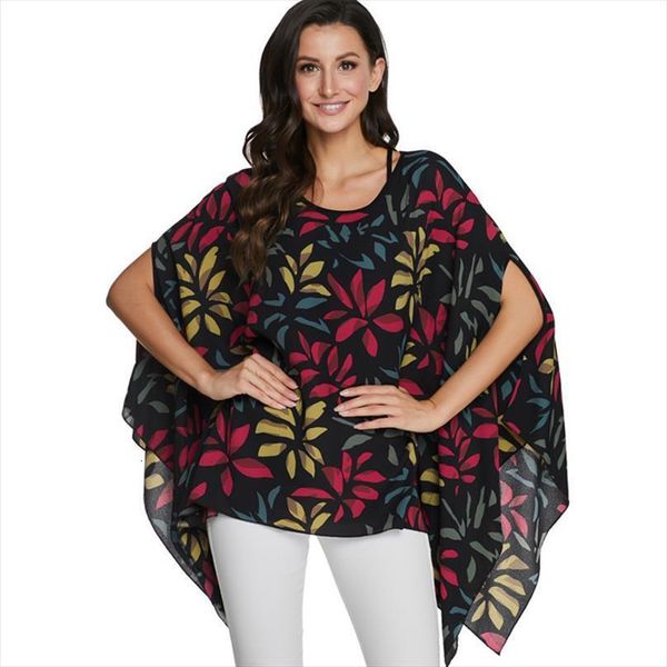 plus size floral print batwing womens shirt casual chiffon kimono summer vetement femme, White
plus size floral print batwing womens shirt casual chiffon kimono summer vetement femme, White