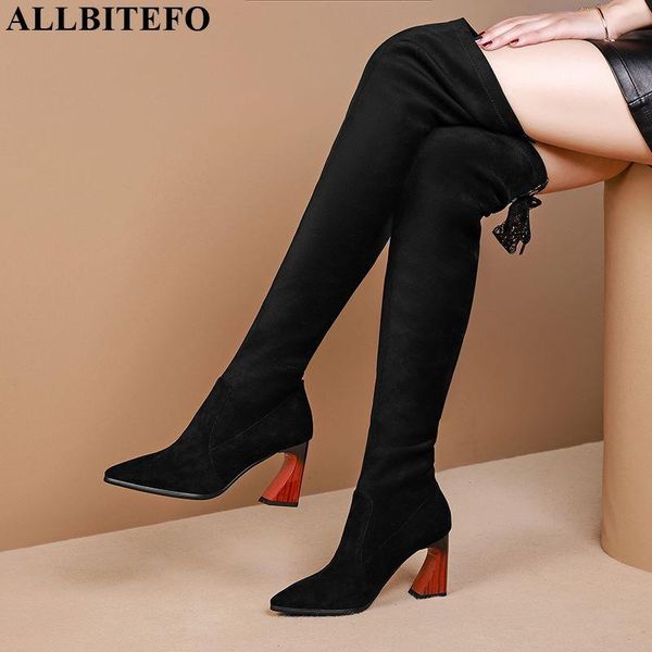 boots allbitefo elastic flock+sheepskin simple style women knee high frenulum autumn winter fashion girls, Black
boots allbitefo elastic flock+sheepskin simple style women knee high frenulum autumn winter fashion girls, Black