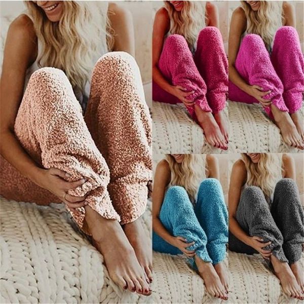 women's pants & capris winter solid color loose plush fashion casual homewear women trousers fur straight-leg, Black;white
women's pants & capris winter solid color loose plush fashion casual homewear women trousers fur straight-leg, Black;white
