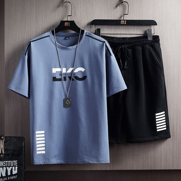 men's tracksuits 2021 summer t-shirt set 2 pieces mens sportswear suit casual fitness printed short sleeve tracksuit cotton men cl, Gray
men's tracksuits 2021 summer t-shirt set 2 pieces mens sportswear suit casual fitness printed short sleeve tracksuit cotton men cl, Gray