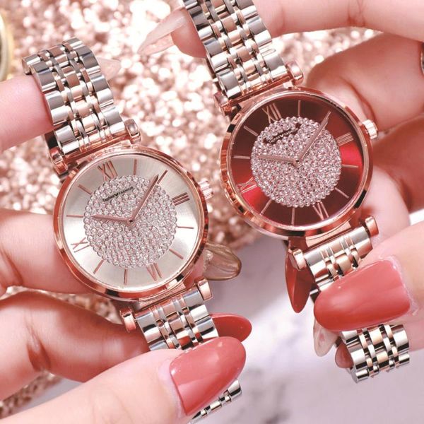 wristwatches fashion women watches luxury diamond rose gold ladies wrist magnetic bracelet watch for female clock, Slivery;brown
wristwatches fashion women watches luxury diamond rose gold ladies wrist magnetic bracelet watch for female clock, Slivery;brown