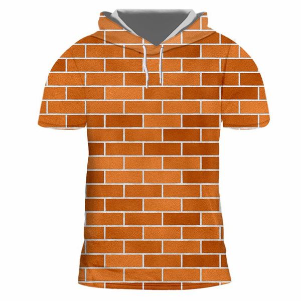 men's t-shirts ifpd eu size casual hip hop red brick wall tshirt men 3d printed hooded splicing plus with cap, White;black
men's t-shirts ifpd eu size casual hip hop red brick wall tshirt men 3d printed hooded splicing plus with cap, White;black