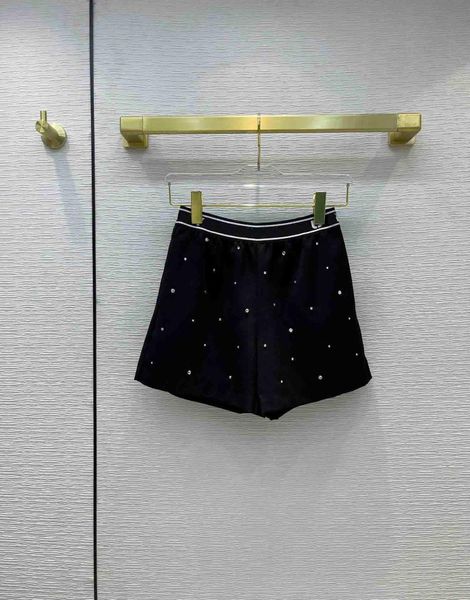 women's shorts high street diamond black for women good quality wool blended waist loose straight female 2021 summer, White;black
women's shorts high street diamond black for women good quality wool blended waist loose straight female 2021 summer, White;black