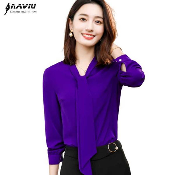 chiffon shirt women all-match bow ribbons simple temperament long sleeve blouses office lady elegant work 210604, White
chiffon shirt women all-match bow ribbons simple temperament long sleeve blouses office lady elegant work 210604, White