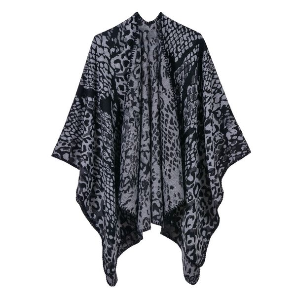 women's imitation cashmere thick split fork shawl classic snakeskin leopard print fashion warm cloak soft cape spring 210427, White;black
women's imitation cashmere thick split fork shawl classic snakeskin leopard print fashion warm cloak soft cape spring 210427, White;black