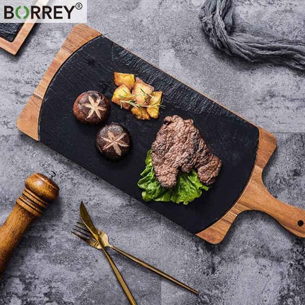 slate stone tray wooden board plate western dinner pizza steak plates for sushi dish restaurant tableware dishes &
slate stone tray wooden board plate western dinner pizza steak plates for sushi dish restaurant tableware dishes &